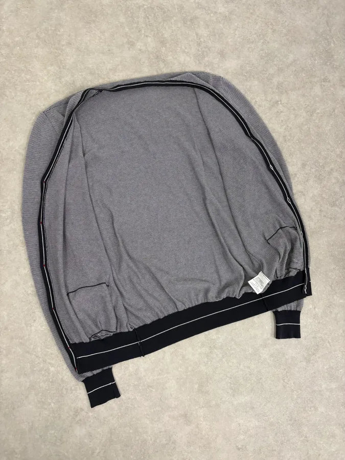 SS2011 Dsquared2 Navy & White Wool Striped Cardigan mWyhqdY 6