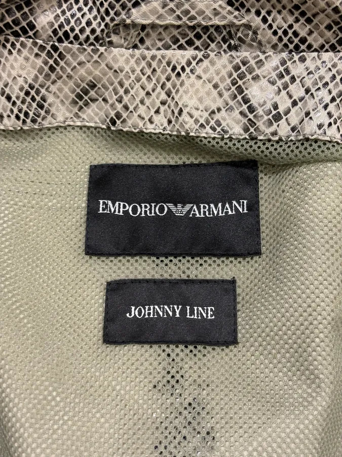 SS2011 Emporio Armani Beige Python Effect Multi Zip Jacket ekWkcRe 12