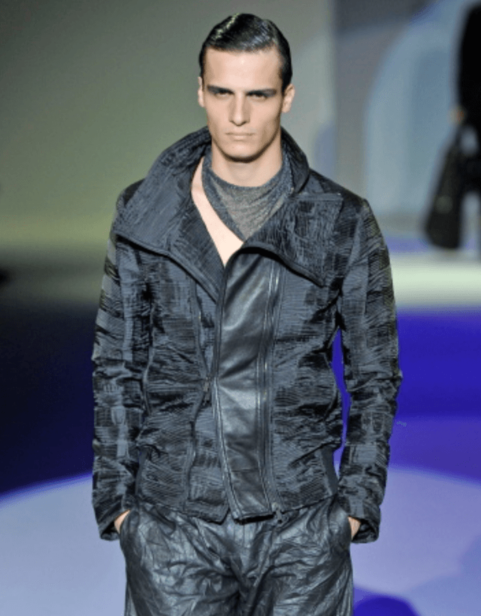 SS2011 Emporio Armani Beige Python Effect Multi Zip Jacket ekWkcRe 2