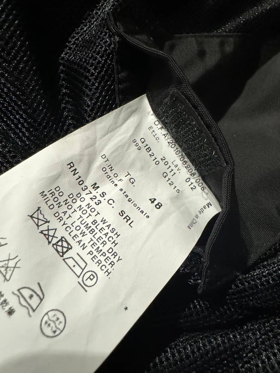 SS2011 Emporio Armani Black 2 Zips Minimalist Jacket qKzrBax 7