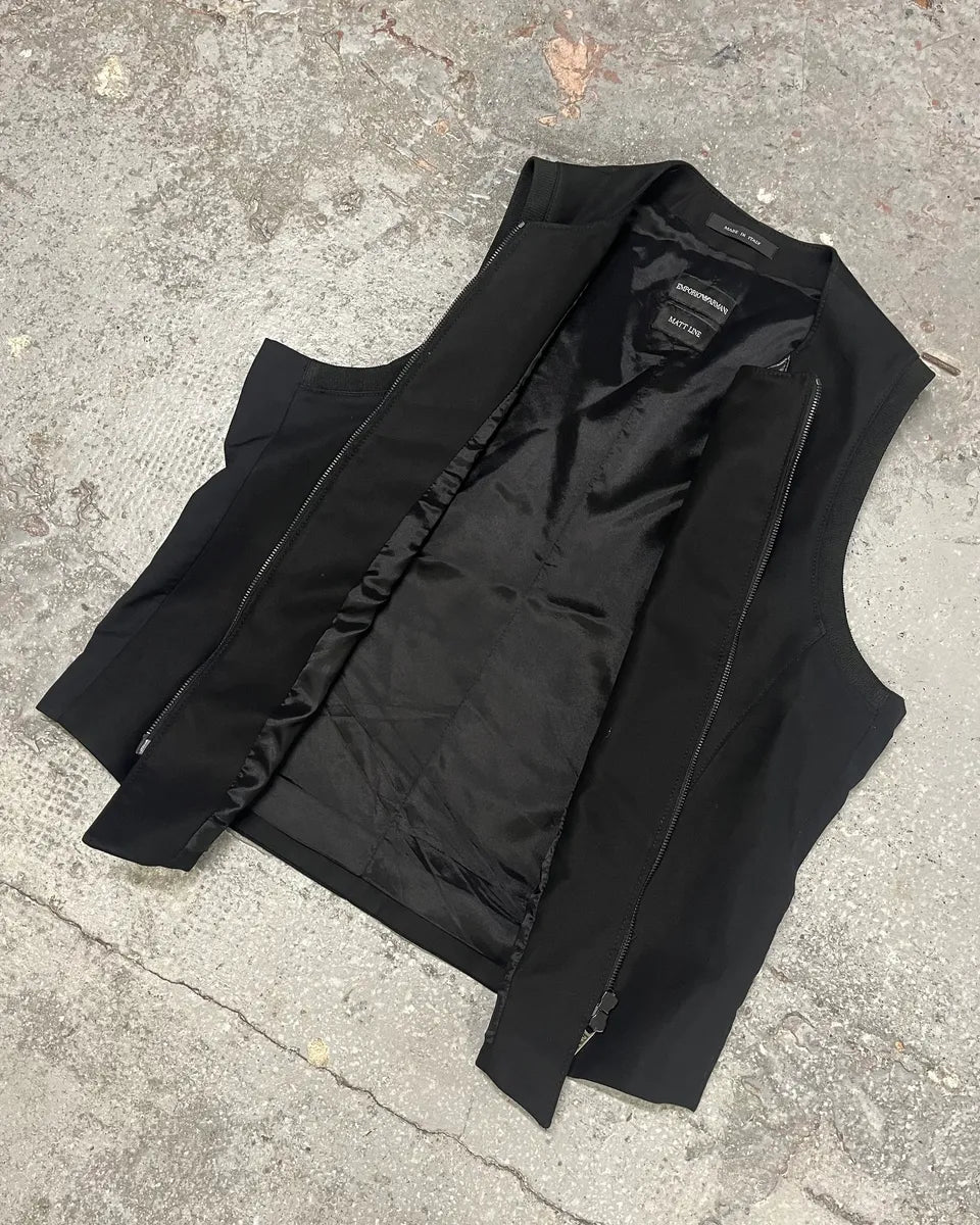 SS2011 Emporio Armani Hybrid Leather Vest (M) 2