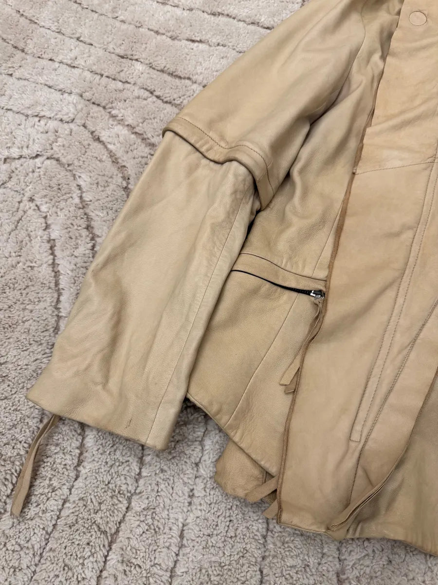 SS2011 Emporio Armani Jedi Biker Leather Jacket FyFLNLz 4