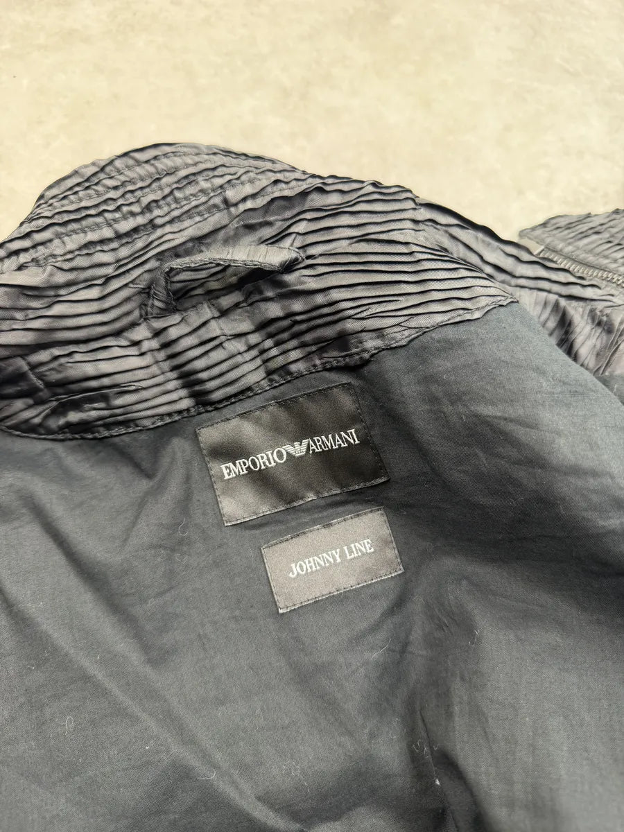 SS2011 Emporio Armani Plissed Asymmetrical Ninja Jacket JYAAYZJ 11