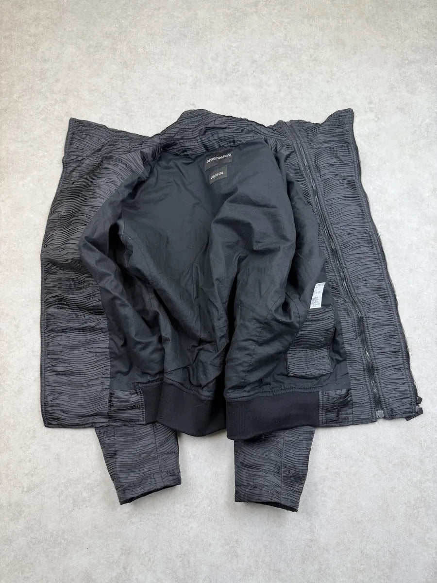 SS2011 Emporio Armani Plissed Asymmetrical Ninja Jacket JYAAYZJ 13