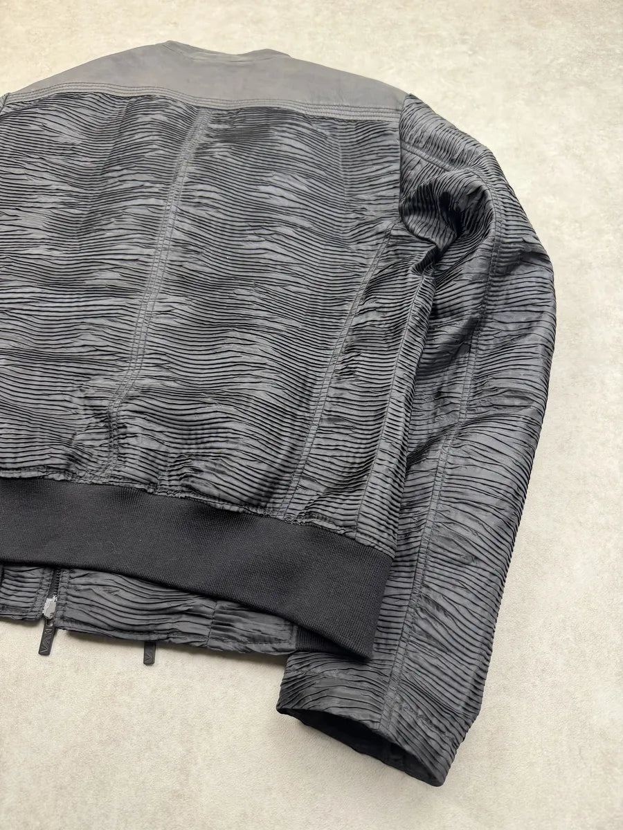 SS2011 Emporio Armani Plissed Asymmetrical Ninja Jacket JYAAYZJ 6