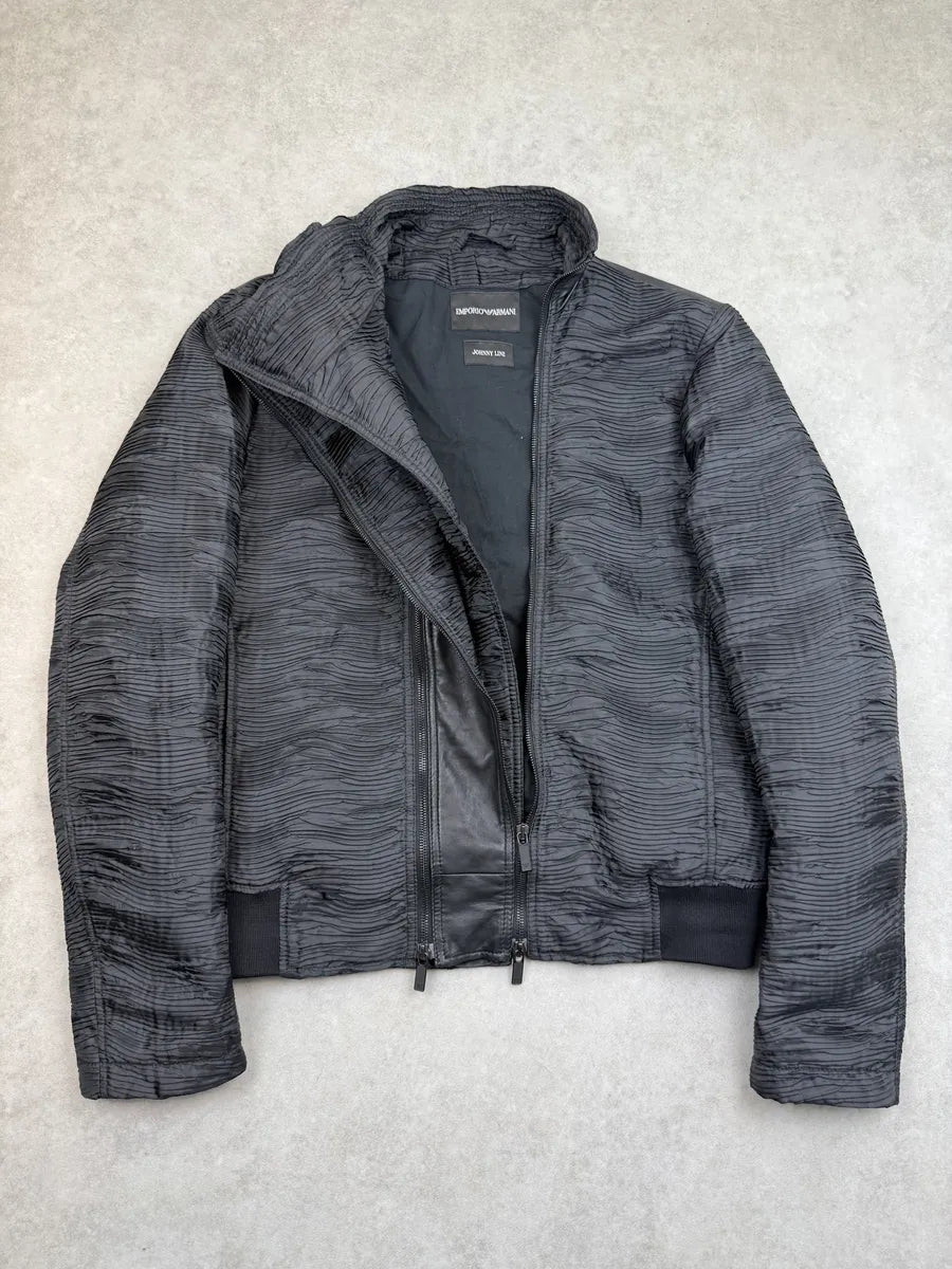 SS2011 Emporio Armani Plissed Asymmetrical Ninja Jacket JYAAYZJ 8