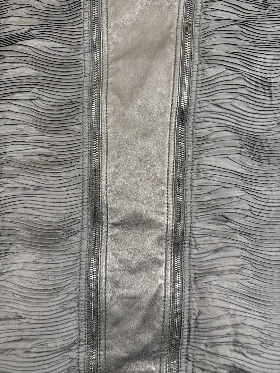 SS2011 Emporio Armani Plissed Asymmetrical Ninja Jacket JYAAYZJ 9