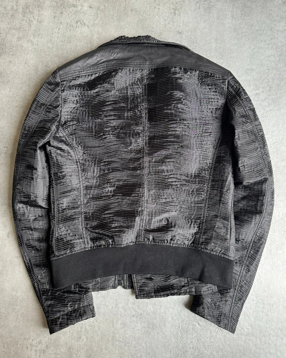 SS2011 Emporio Armani Plissed Hybrid 2-Zip Jacket vAWXXNa 3