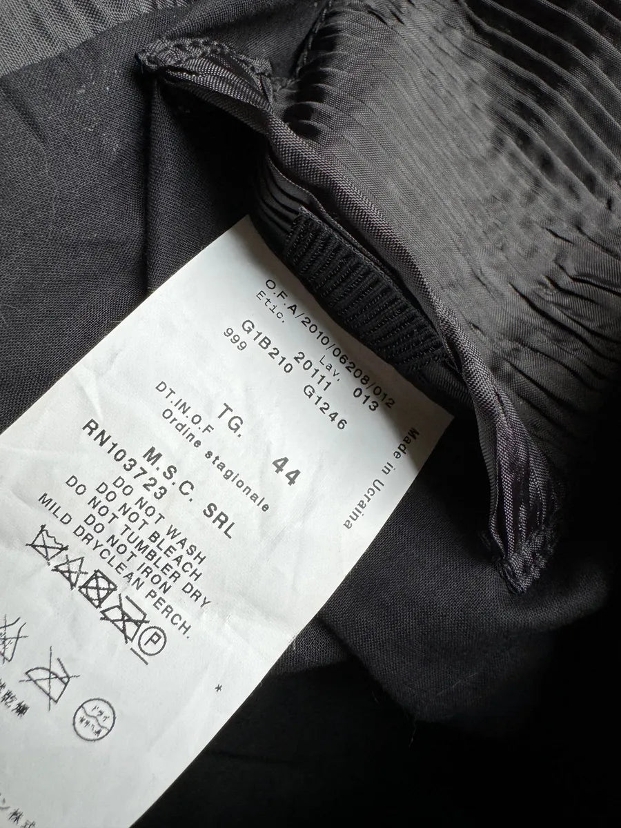 SS2011 Emporio Armani Plissed Hybrid 2-Zip Jacket vAWXXNa 8