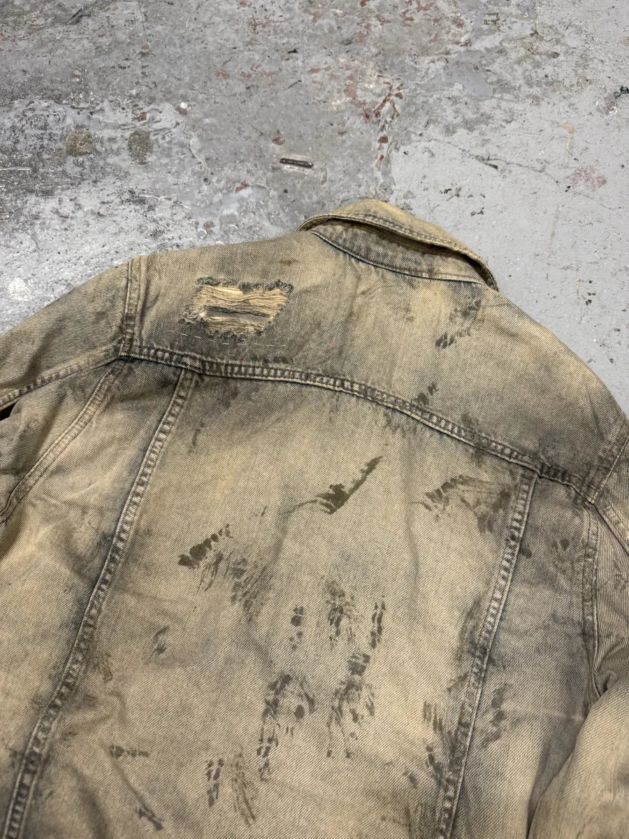 SS2011 Galliano Dirty Distressed Denim Jacket YlxpiVu 4