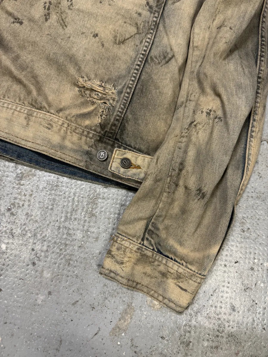 SS2011 Galliano Dirty Distressed Denim Jacket YlxpiVu 5