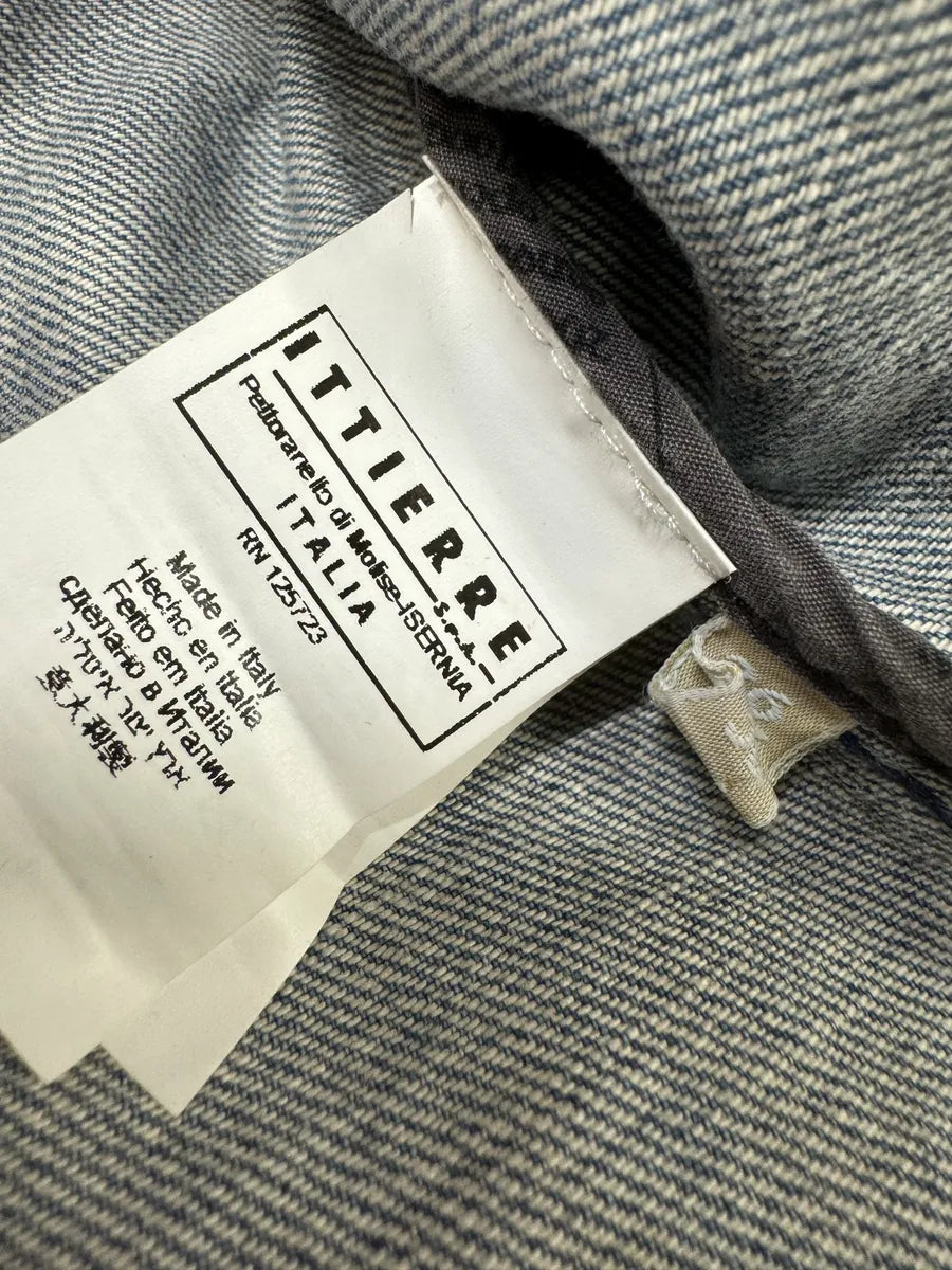 SS2011 Galliano Newspapers Aged Denim Jacket HZXPzYH 11