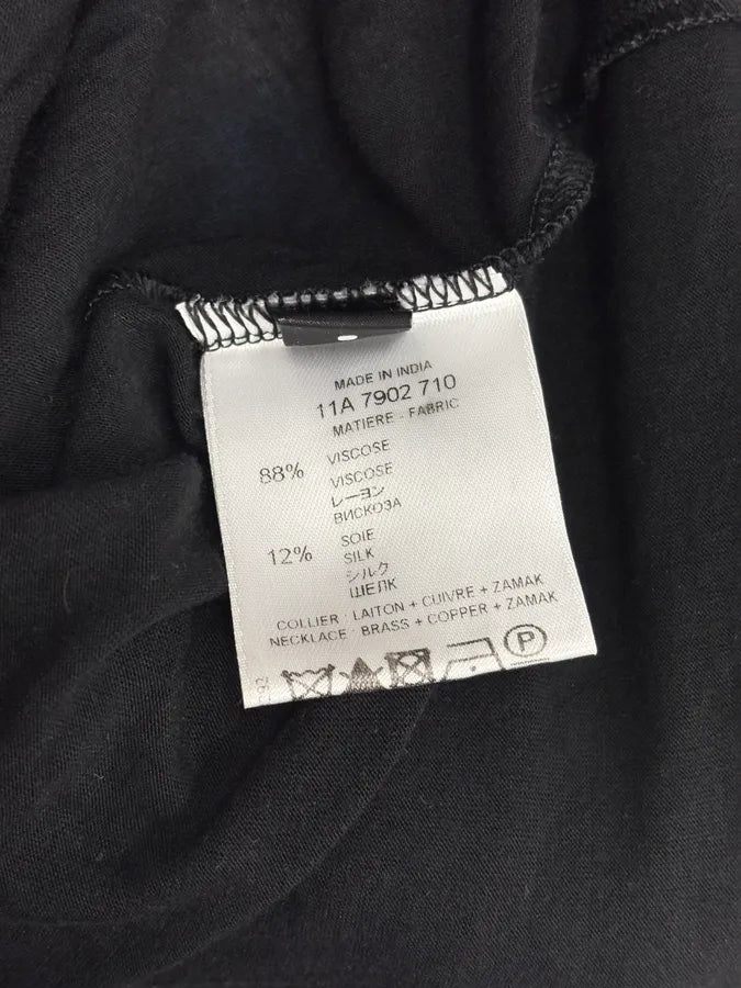 SS2011 Givenchy Black Cross Chains Silk T-Shirt by Riccardo Tisci wKUzlzV 9
