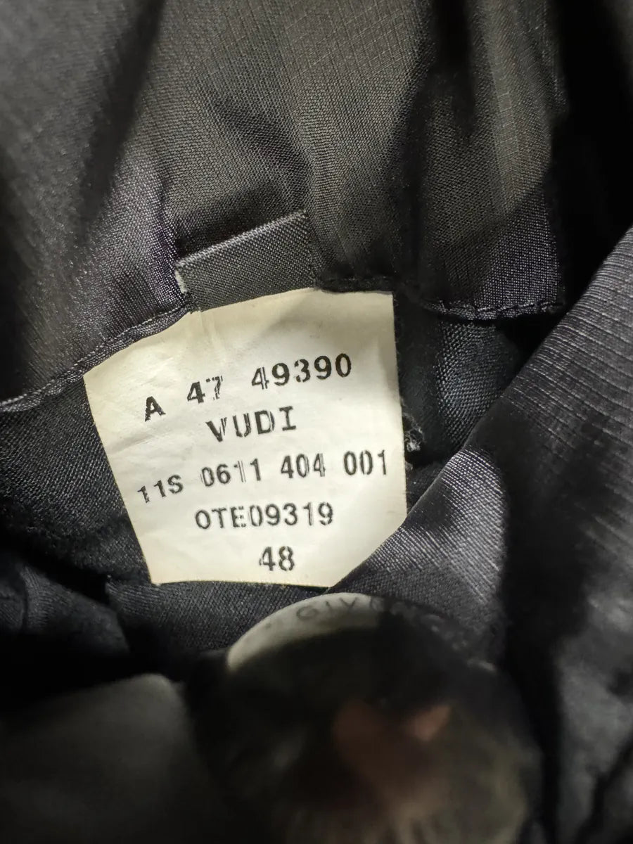 SS2011 Givenchy Black Hybrid Nylon Leather Buttoned Jacket jteMFKB 10