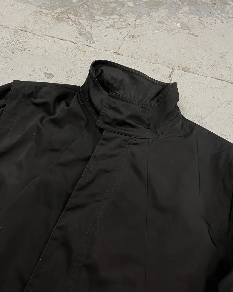 SS2011 Givenchy Black Nylon Moto Zip Sleeve Bomber Jacket by Riccardo Tisci pSygYvN 4
