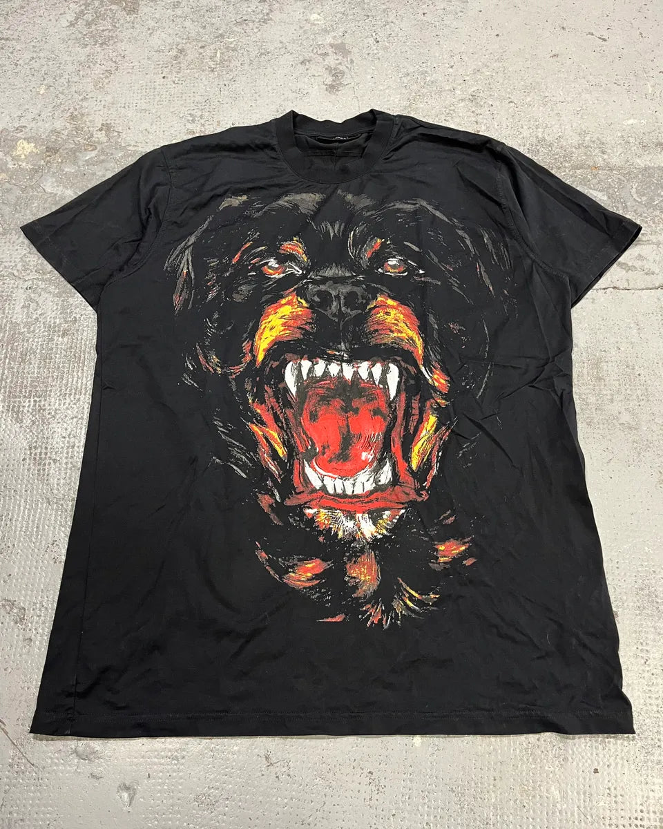 SS2011 Givenchy Black Rottweiler Dog T-Shirt by Riccardo Tisci iuPnCuH 3