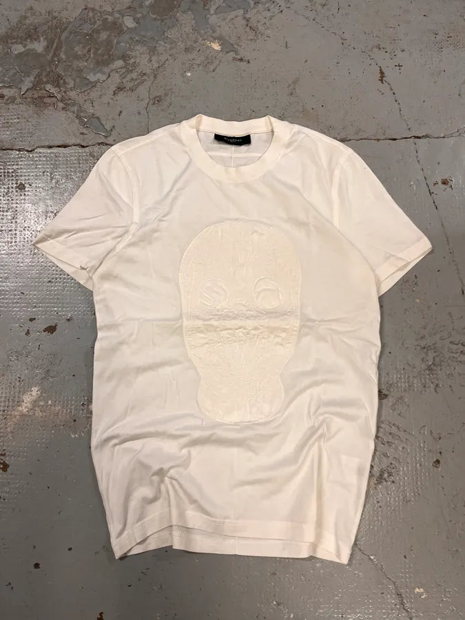 SS2011 Givenchy Embroided Mask White T-Shirt bWSEHsL 5