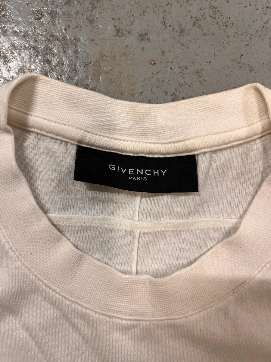 SS2011 Givenchy Embroided Mask White T-Shirt bWSEHsL 9