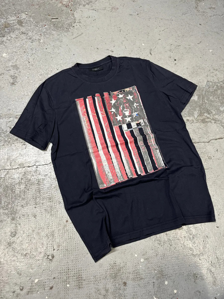 SS2011 Givenchy USA Flag Black T-Shirt by Riccardo Tisci kFMNdCZ 7