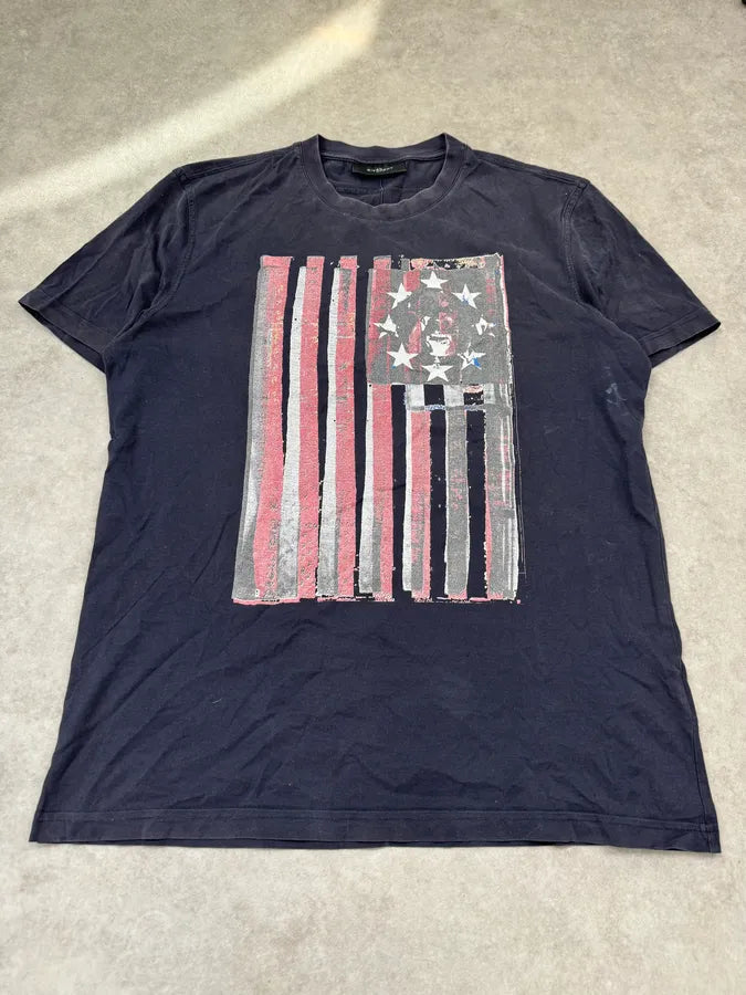 SS2011 Givenchy USA Flag Navy T-Shirt by Riccardo Tisci  MeuhRDc 0
