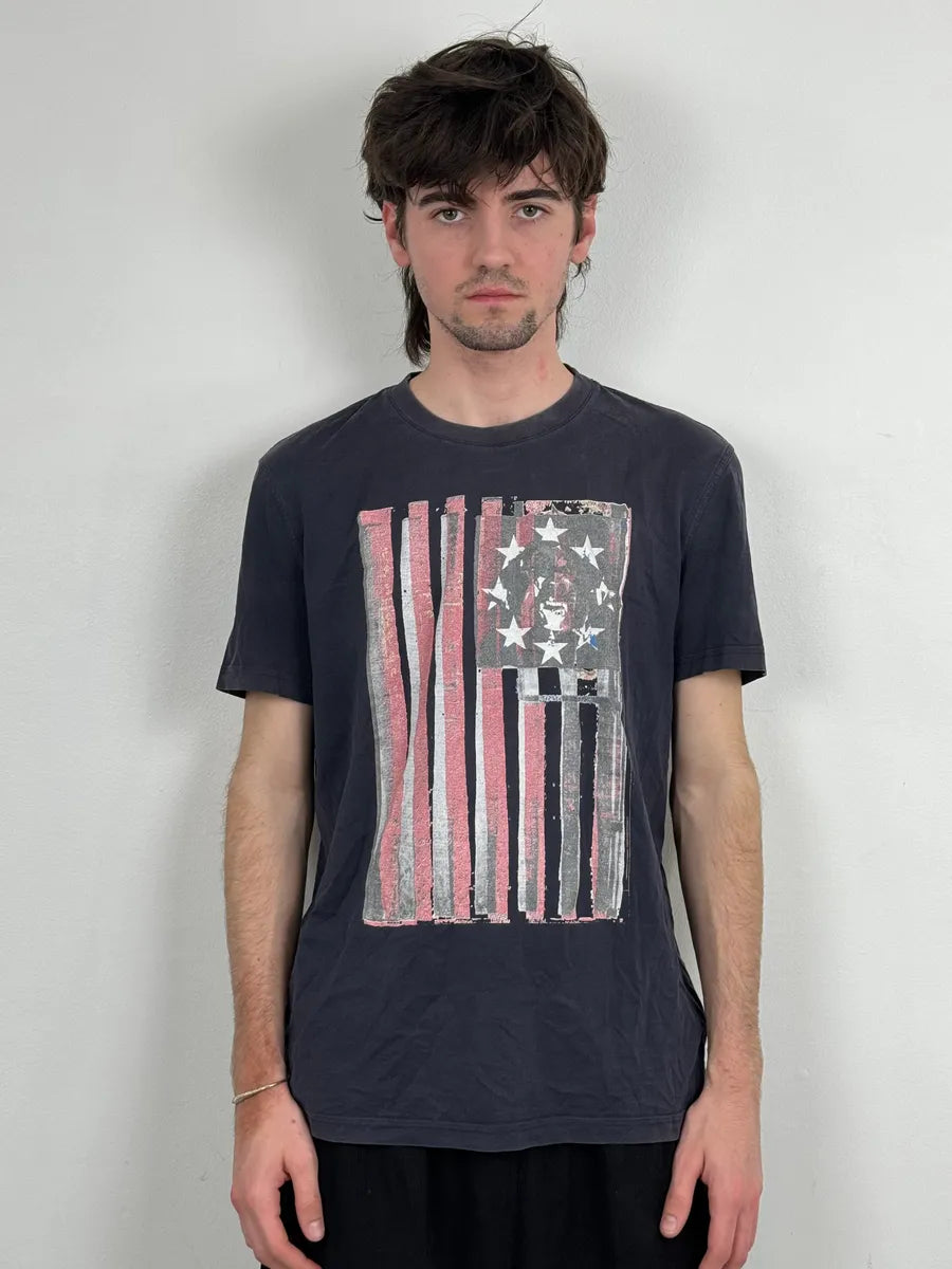 SS2011 Givenchy USA Flag Navy T-Shirt by Riccardo Tisci  MeuhRDc 1