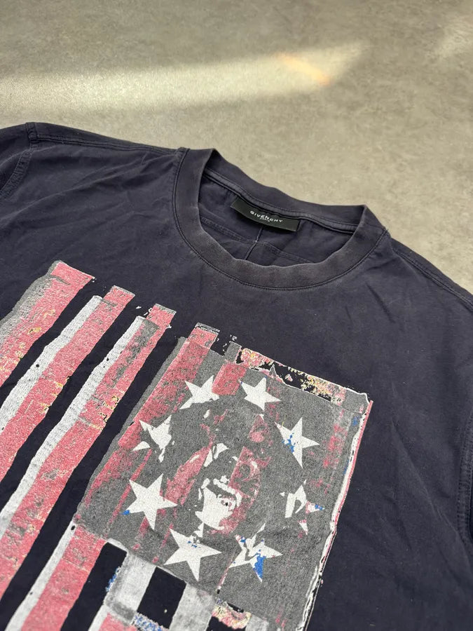 SS2011 Givenchy USA Flag Navy T-Shirt by Riccardo Tisci  MeuhRDc 4
