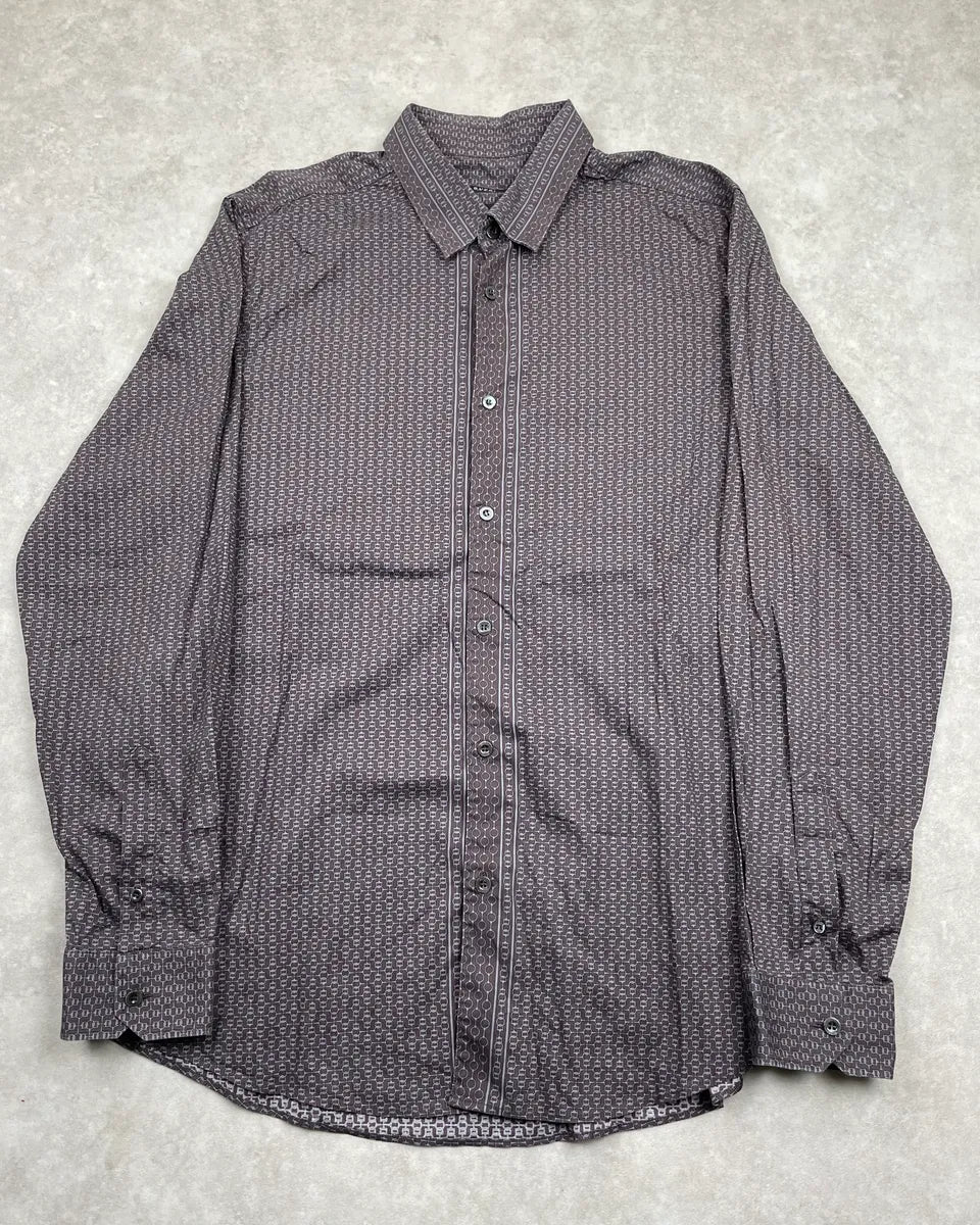 SS2011 Gucci Brown Chain Link Shirt by Frida Giannini yyyzQvQ 0