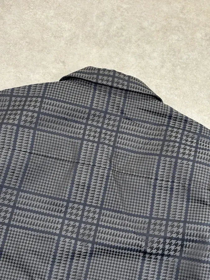 SS2011 Gucci Grey Wool Houndstooth Quilted Bomber by Frida Giannini RZcRLfy 5