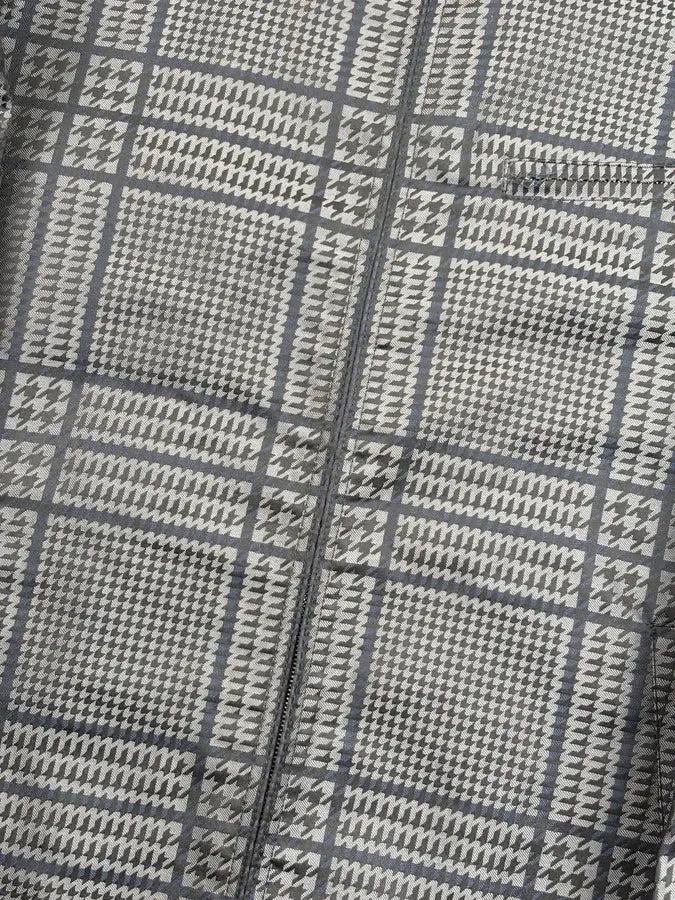 SS2011 Gucci Grey Wool Houndstooth Quilted Bomber by Frida Giannini RZcRLfy 7