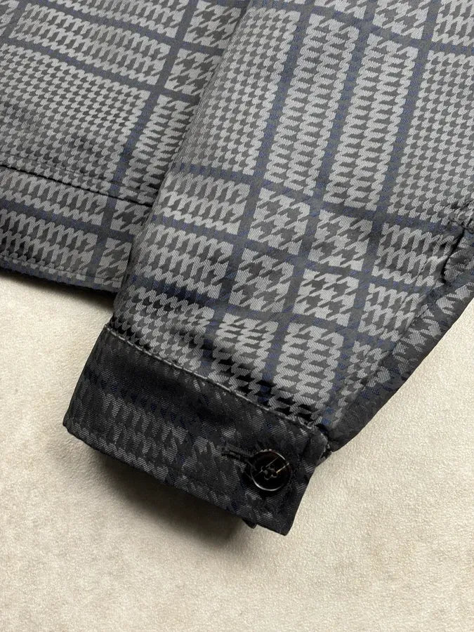 SS2011 Gucci Grey Wool Houndstooth Quilted Bomber by Frida Giannini RZcRLfy 8