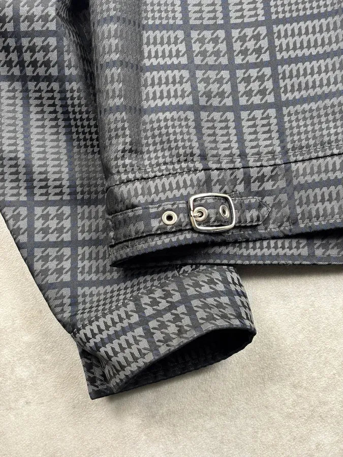 SS2011 Gucci Grey Wool Houndstooth Quilted Bomber by Frida Giannini RZcRLfy 9