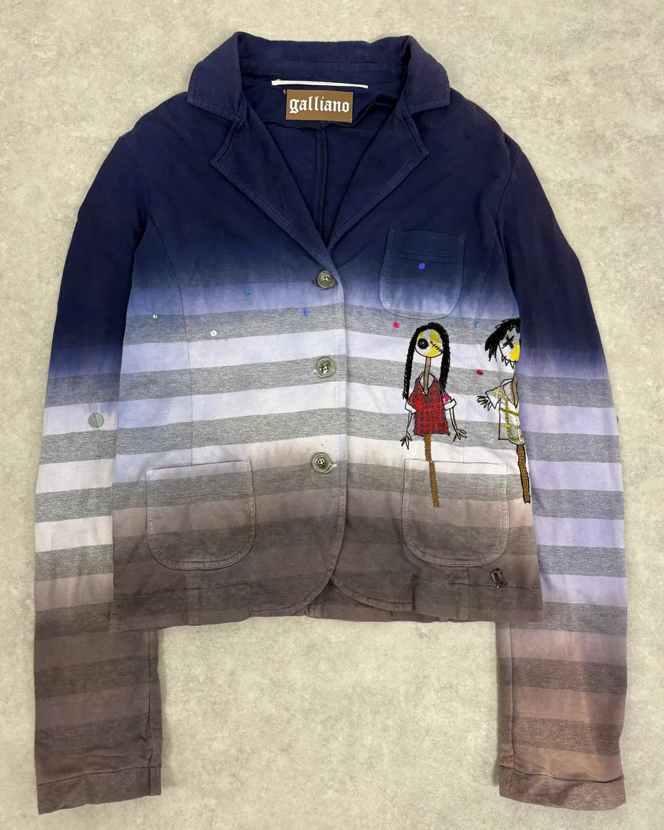 SS2011 John Galliano Scarecrow Embroidered Jacket fdWJnLe 0