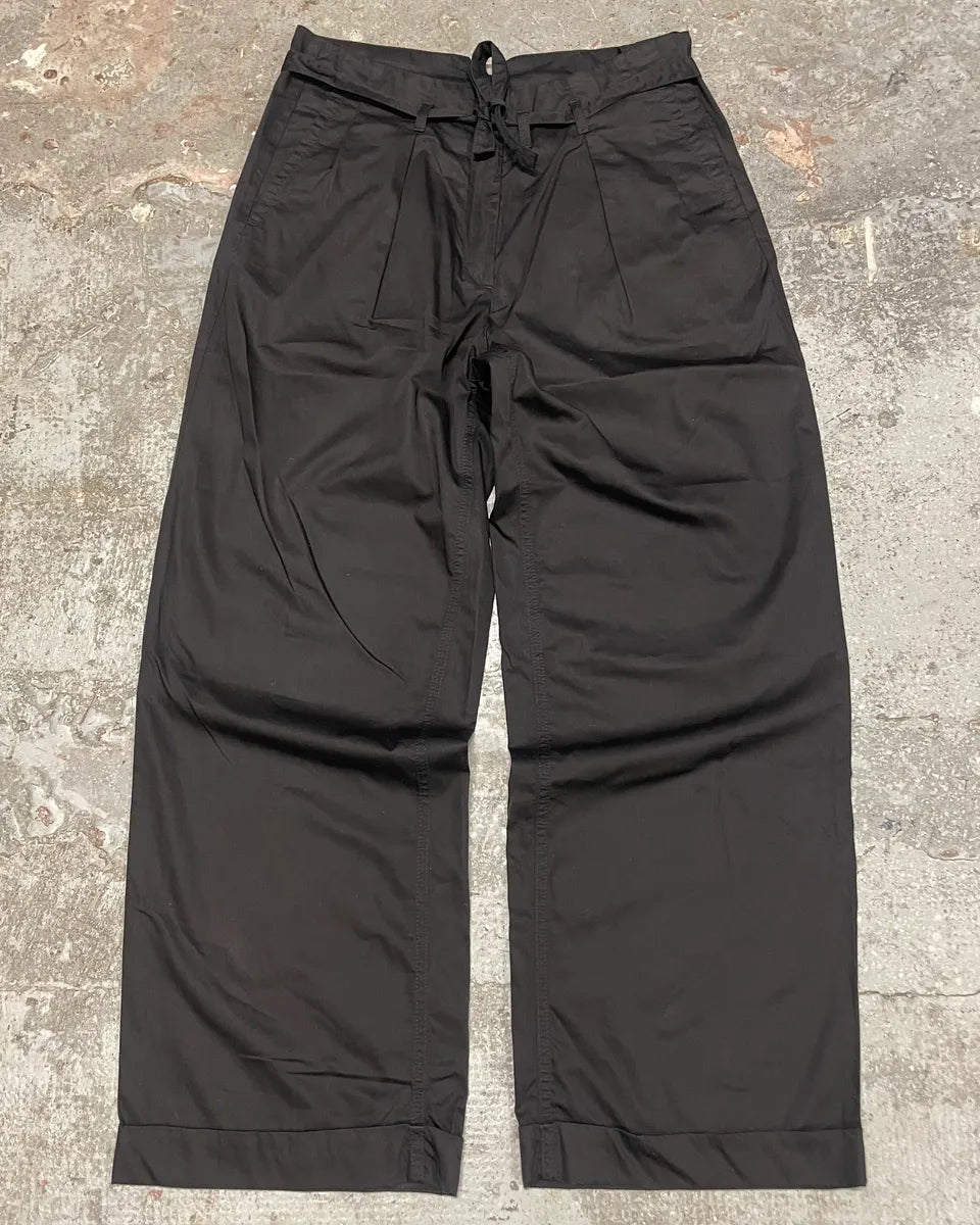 SS2011 Maison Margiela Black Large Relaxed Pants (S) nhwiWia 0