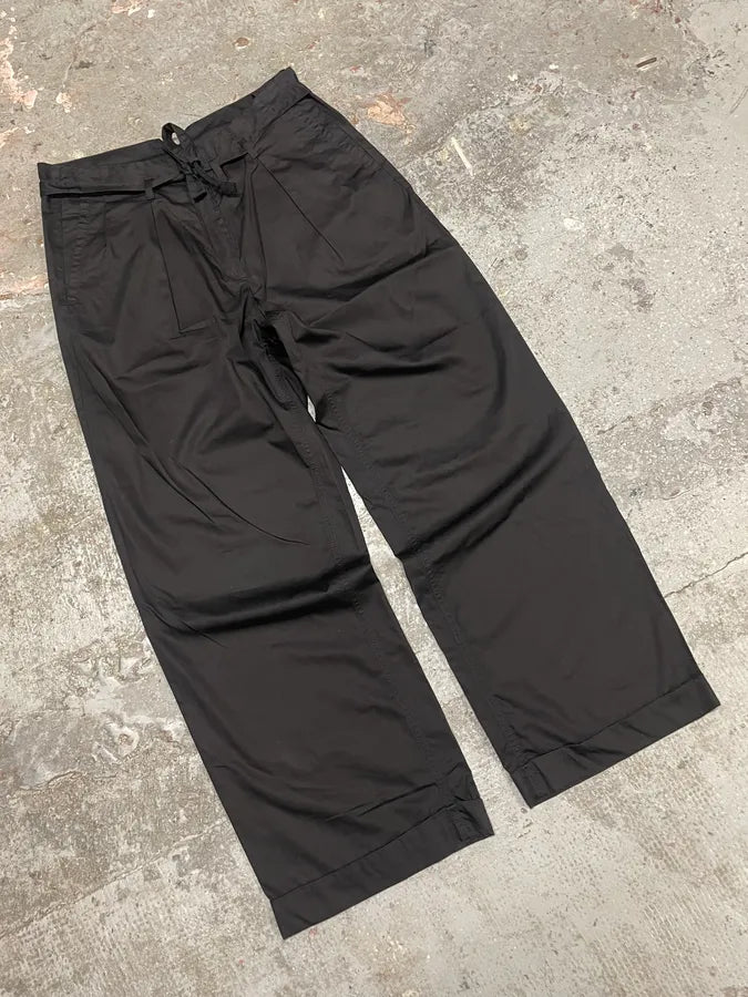SS2011 Maison Margiela Black Large Relaxed Pants (S) nhwiWia 4