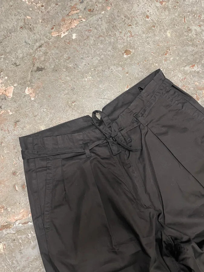 SS2011 Maison Margiela Black Large Relaxed Pants (S) nhwiWia 5