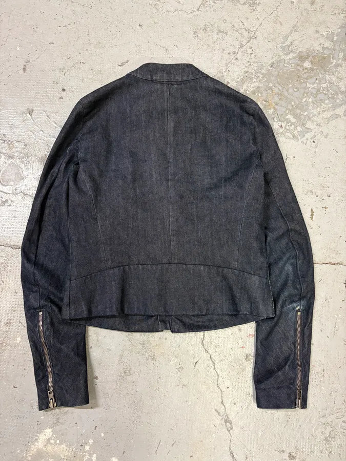 SS2011 Maison Margiela Blue 5 Zip Denim Jacket (M) vBGOpfO 1