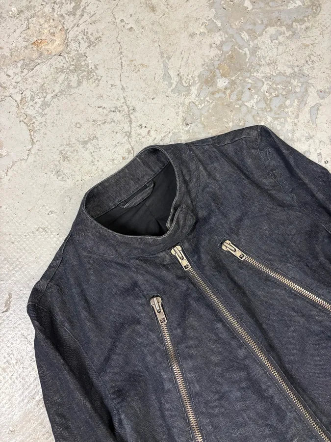 SS2011 Maison Margiela Blue 5 Zip Denim Jacket (M) vBGOpfO 3