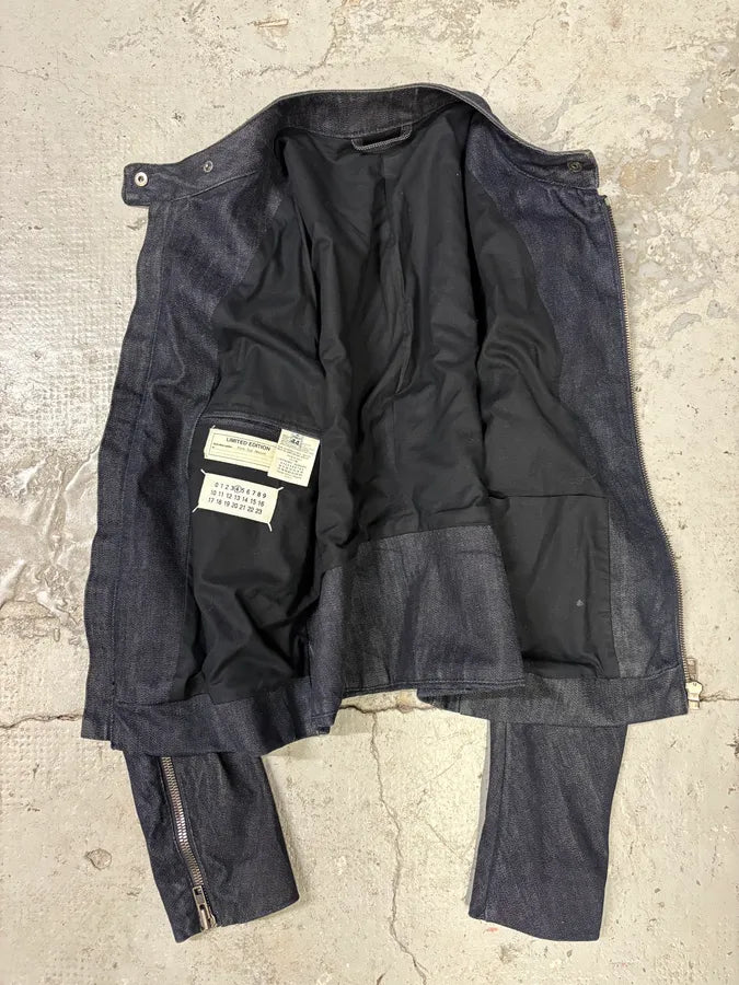 SS2011 Maison Margiela Blue 5 Zip Denim Jacket (M) vBGOpfO 4