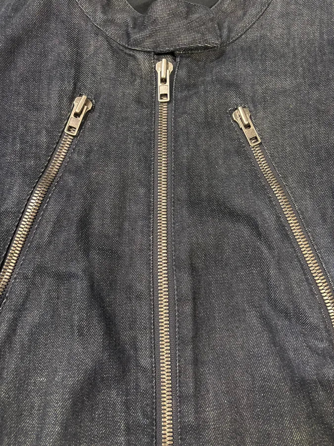 SS2011 Maison Margiela Blue 5 Zip Denim Jacket (M) vBGOpfO 5