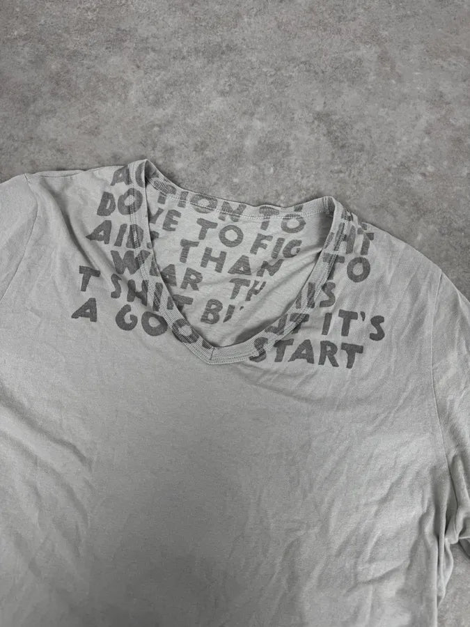 SS2011 Maison Margiela Grey V Neck T-Shirt zNBMtCq 4