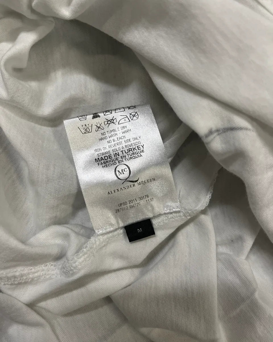 SS2011 McQueen White Eagle Bird T-Shirt olWTTAS 9