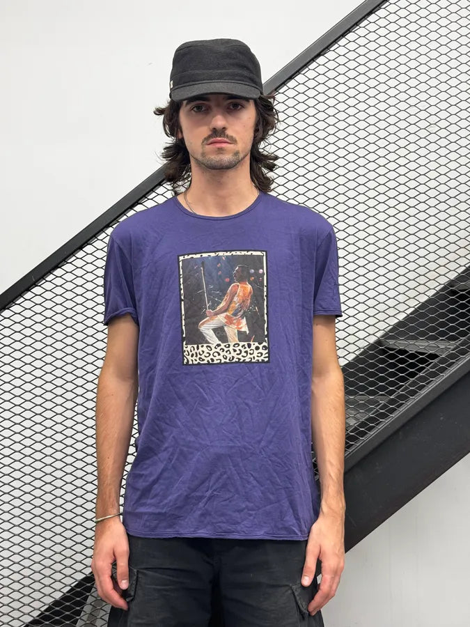 SS2011 Dolce & Gabbana Purple Freddie Mercury T-Shirt iNcQKFi 2