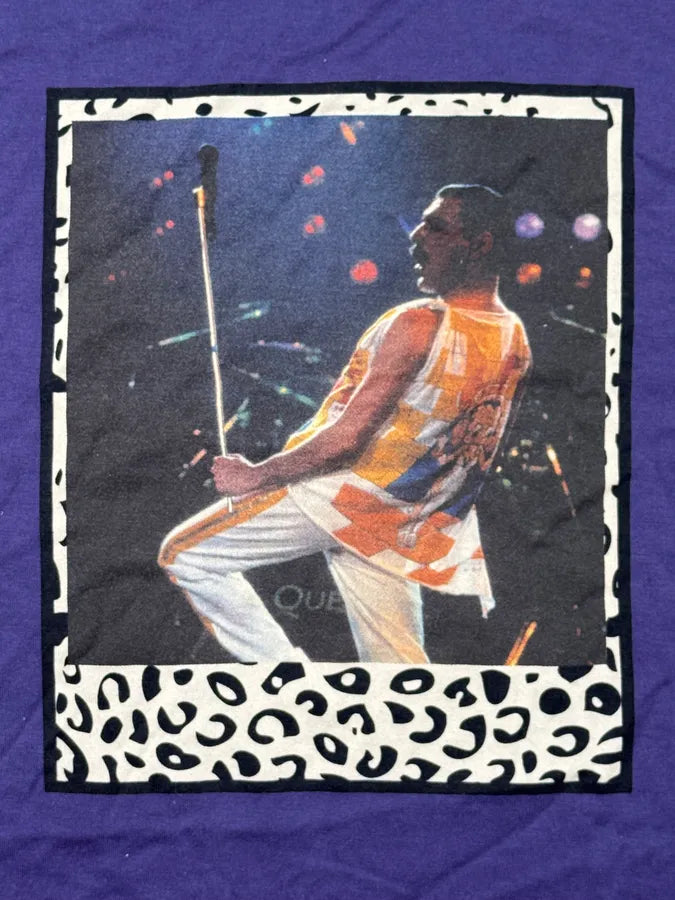 SS2011 Dolce & Gabbana Purple Freddie Mercury T-Shirt iNcQKFi 6