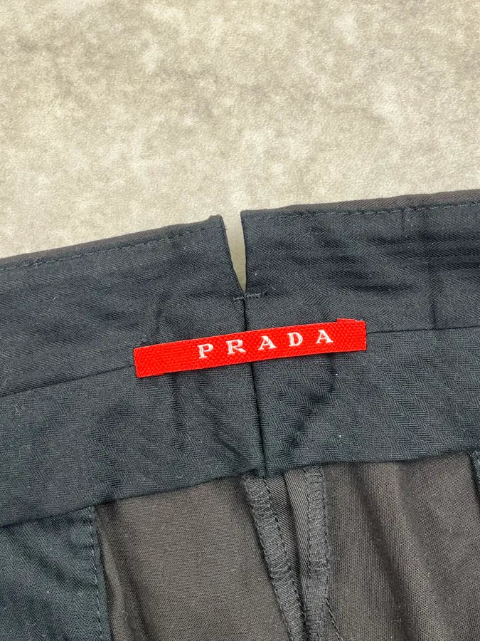 SS2011 Prada Black Classy Straight Pants URqLkhF 9