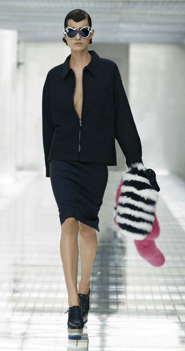 SS2011 Prada Black Minimalist Zip-up Jacket hCIofjN 1
