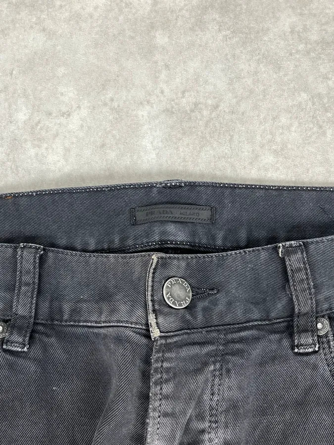 SS2011 Prada Black Slim Denim Jeans mXiHqhh 9