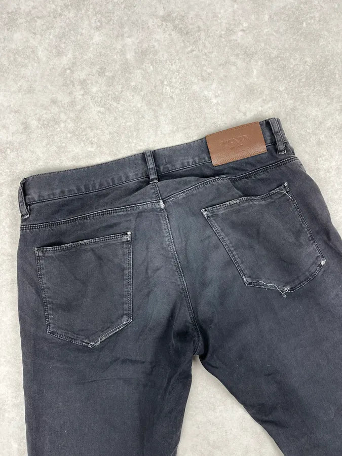 SS2011 Prada Black Slim Denim Jeans mXiHqhh 7