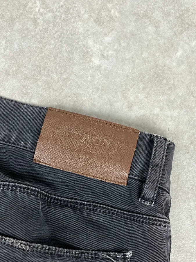 SS2011 Prada Black Slim Denim Jeans mXiHqhh 11