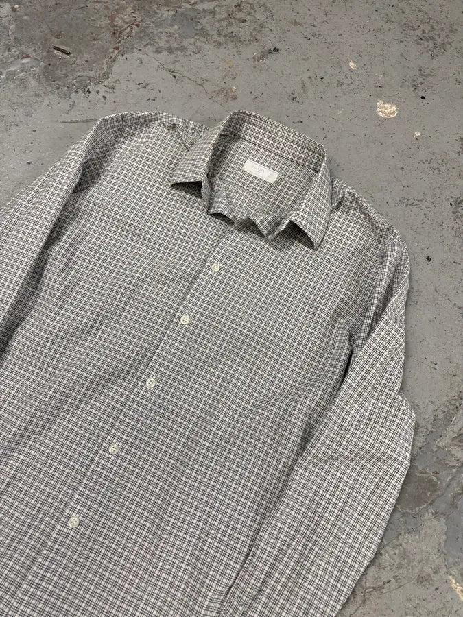 SS2011 Prada Grey Checkered Shirt rqUcPfP 4