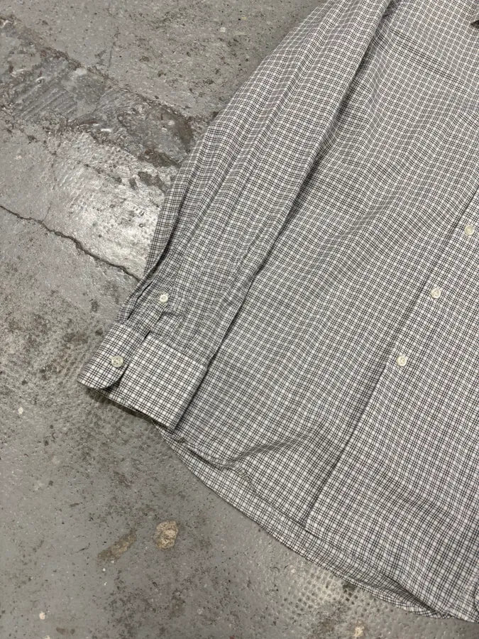 SS2011 Prada Grey Checkered Shirt rqUcPfP 5